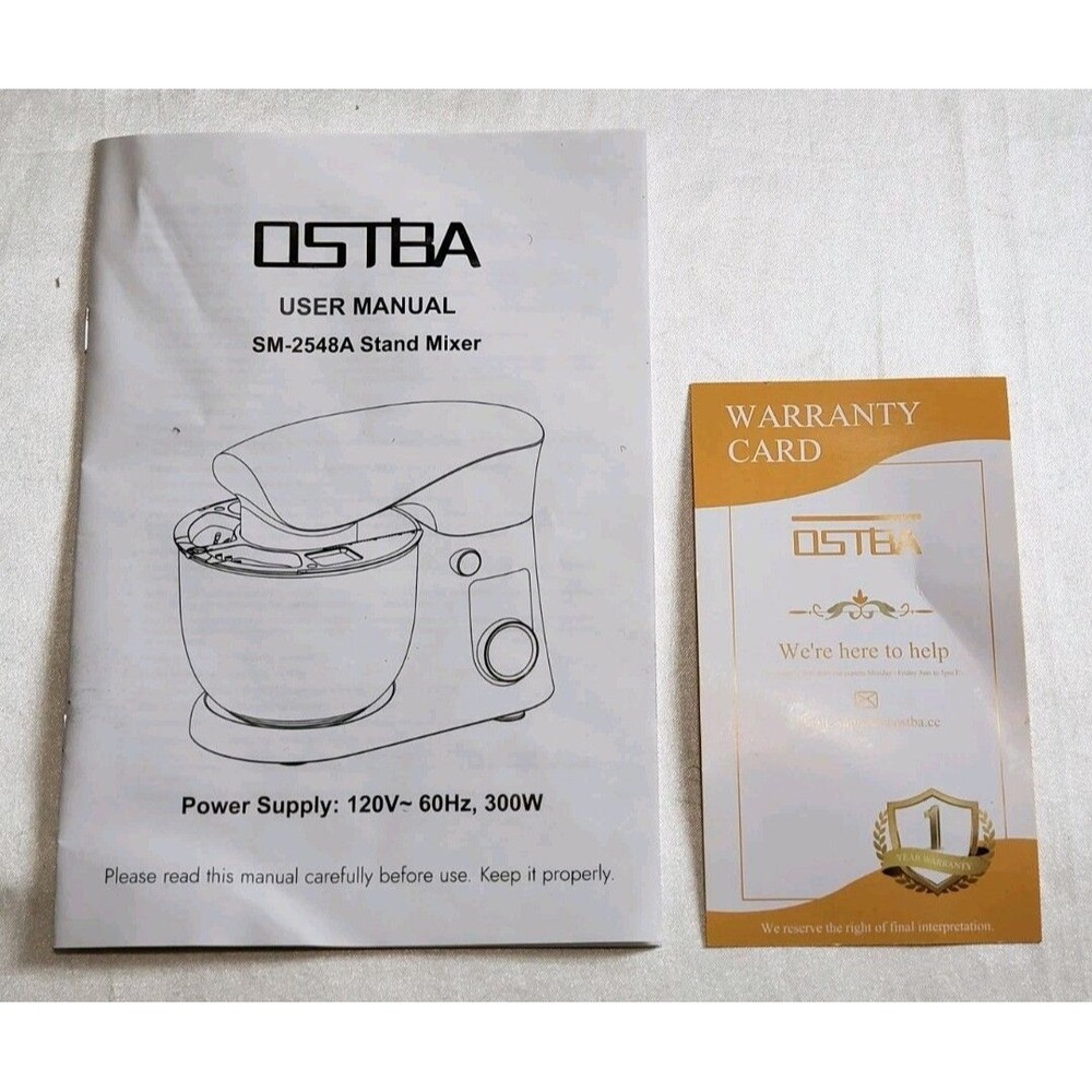 Ostba Black Stand Mixer 8 Piece Fresh Out Box Used Once Still Have Original Box. - Picture 4 of 9